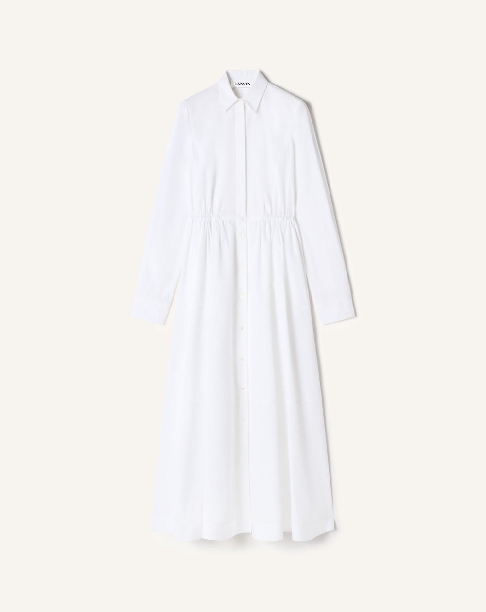 Robe Chemise En Popeline De Coton White