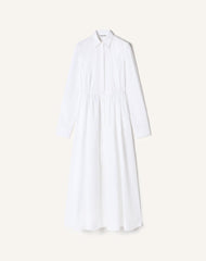 Robe Chemise En Popeline De Coton White
