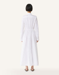 Robe Chemise En Popeline De Coton White