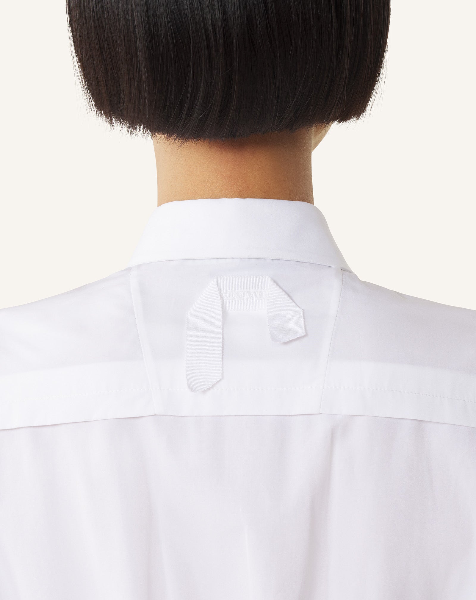 Robe Chemise En Popeline De Coton White