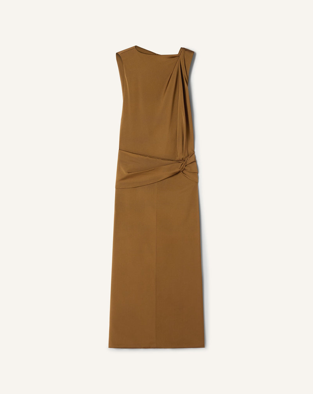 Robe Midi En Viscose Brown