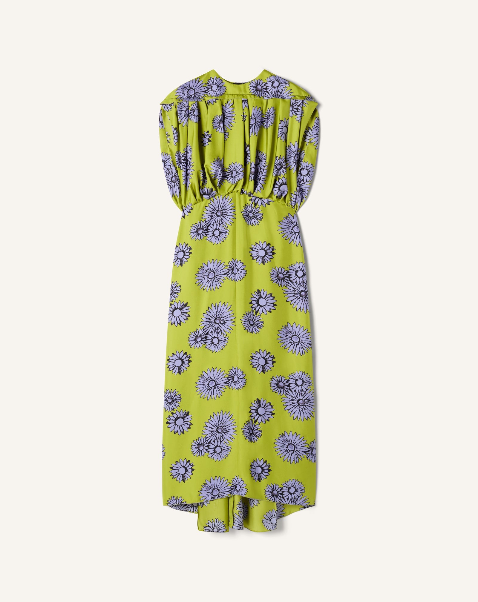 Robe Midi En Soie Imprimée Green