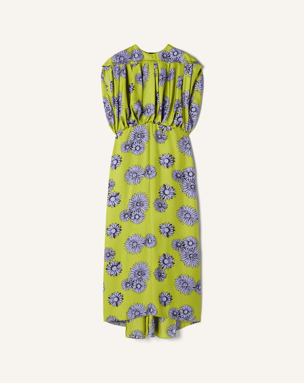 Robe Midi En Soie Imprimée Green