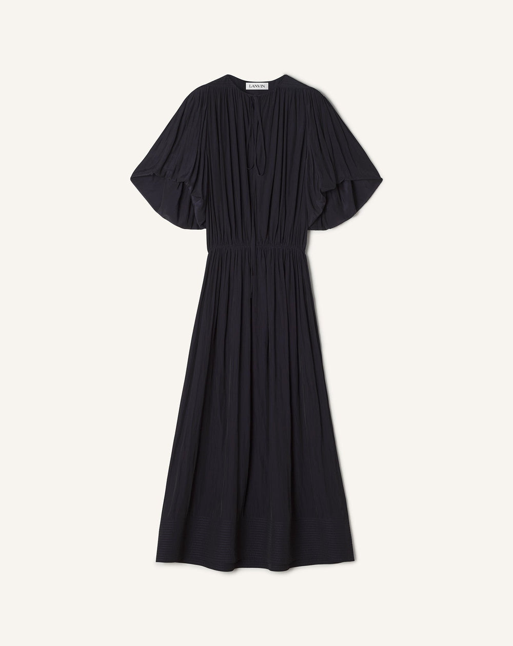 Blue Midi Dress In Charmeuse