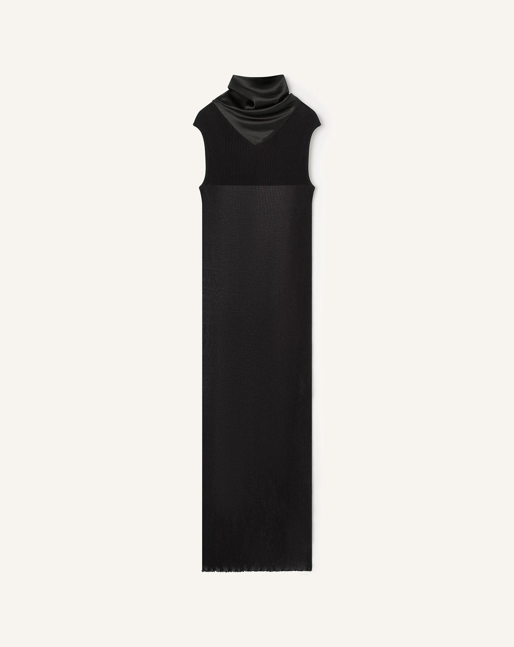 Robe En Jersey Plissé Black