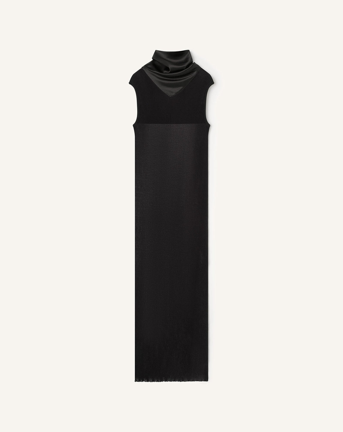 Robe En Jersey Plissé Black