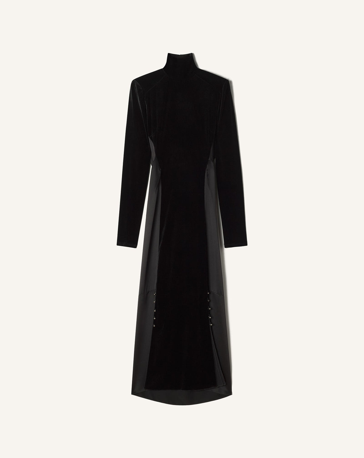 Black Velvet Midi Dress