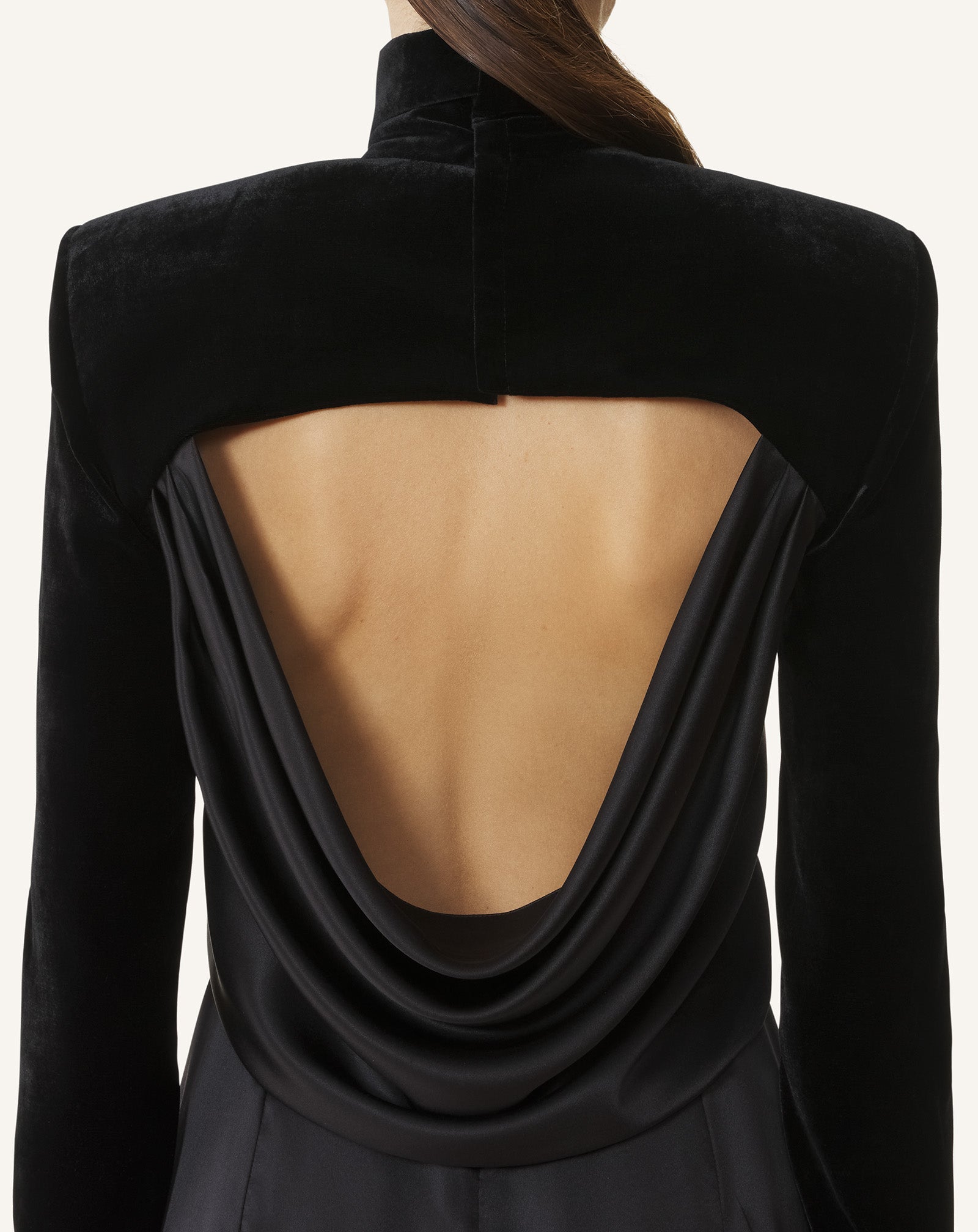 Black Velvet Midi Dress