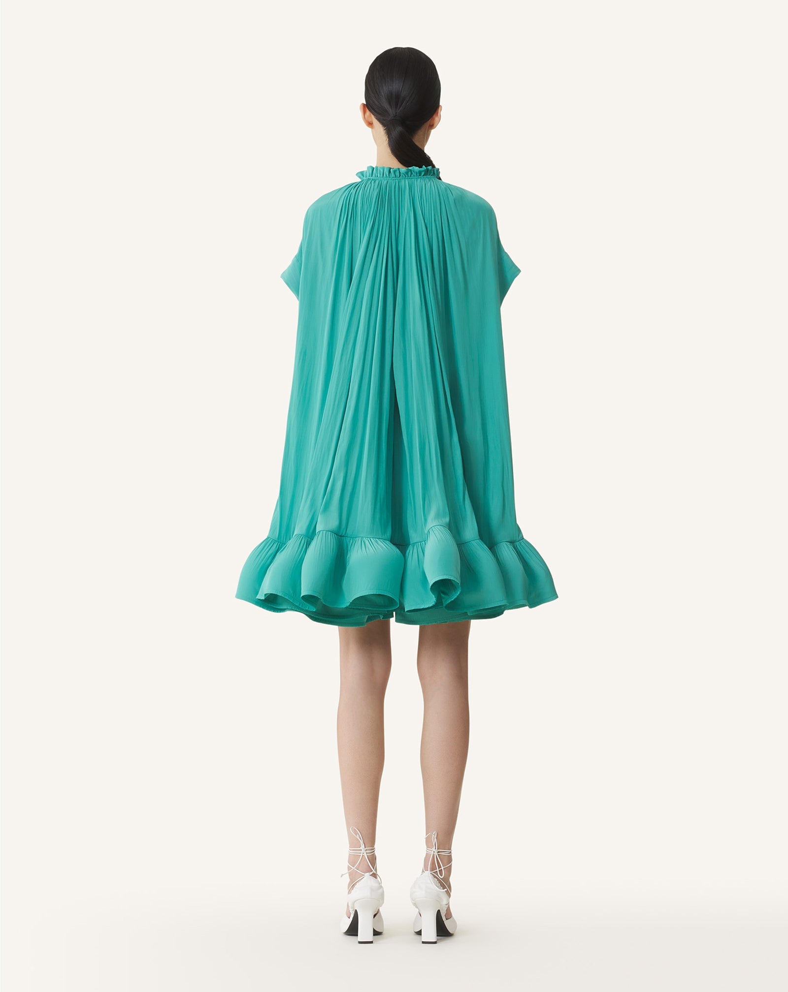 Green Short Charmeuse Dress