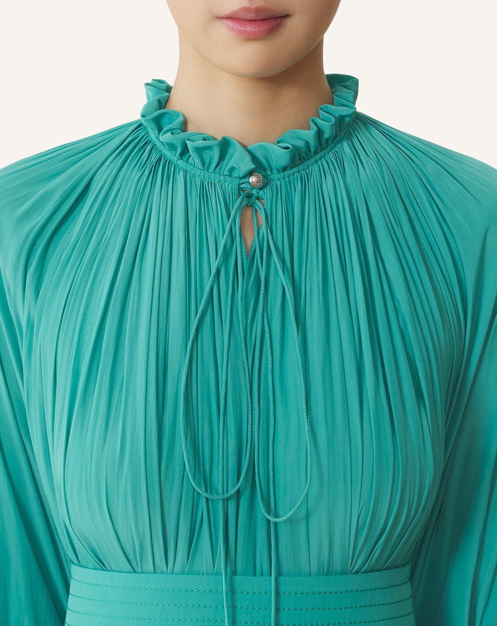 Green Short Charmeuse Dress