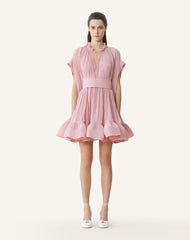 SHORT CHARMEUSE DRESS PINK