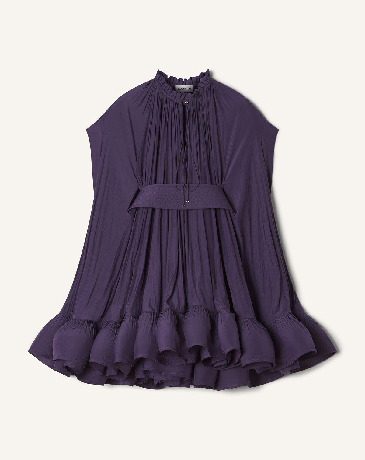Purple Short Charmeuse Dress