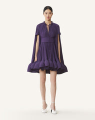 Purple Short Charmeuse Dress