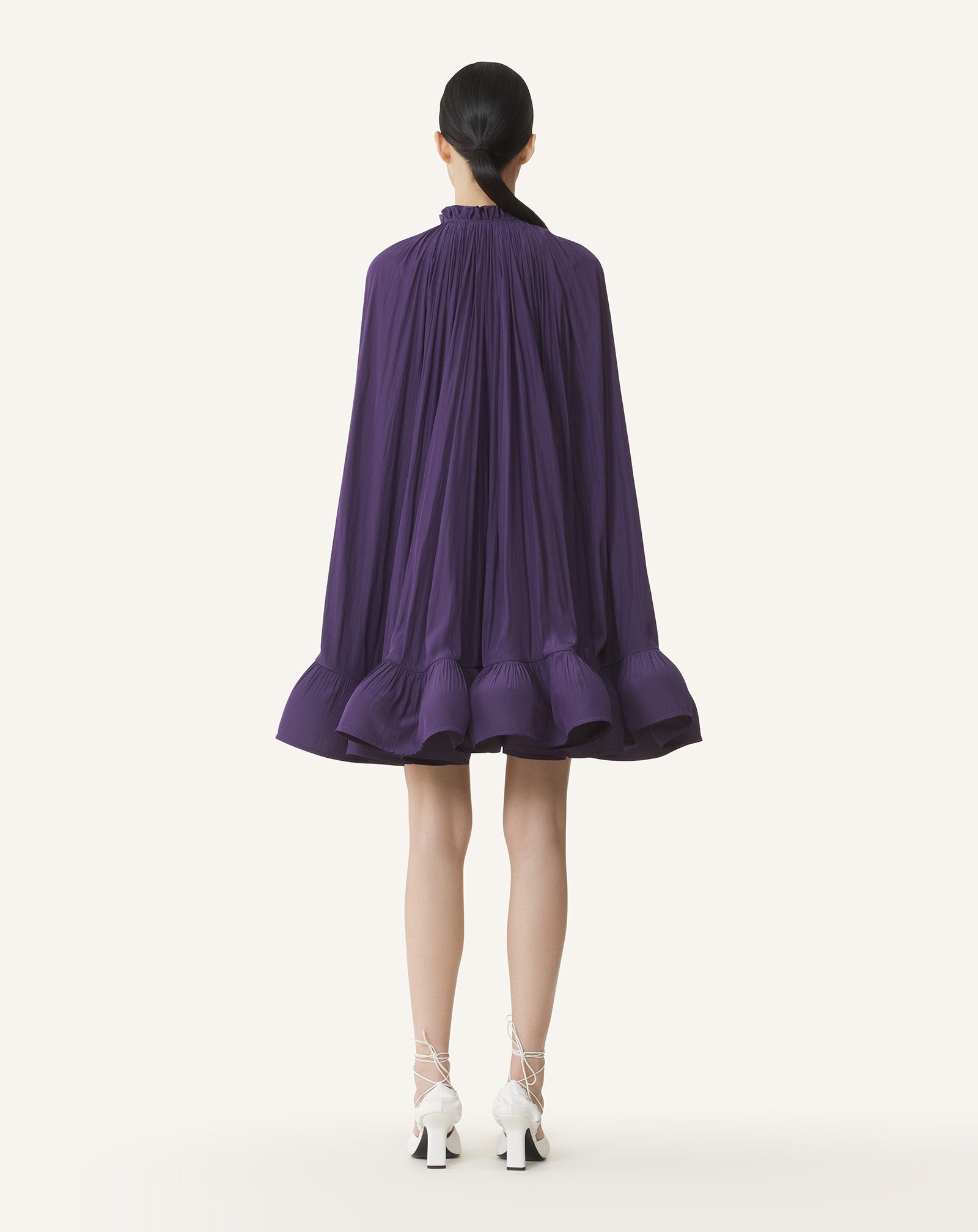 Purple Short Charmeuse Dress
