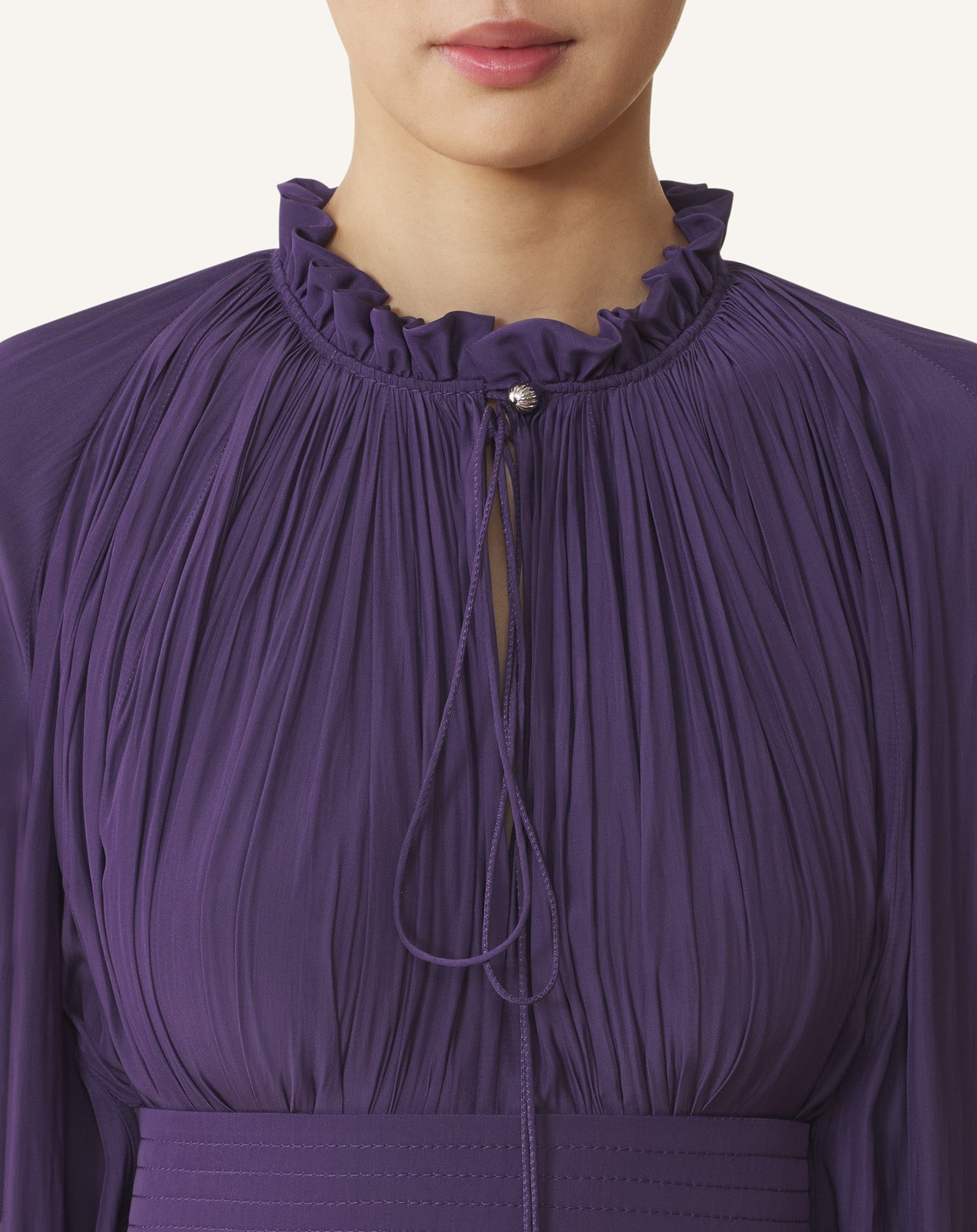 Purple Short Charmeuse Dress