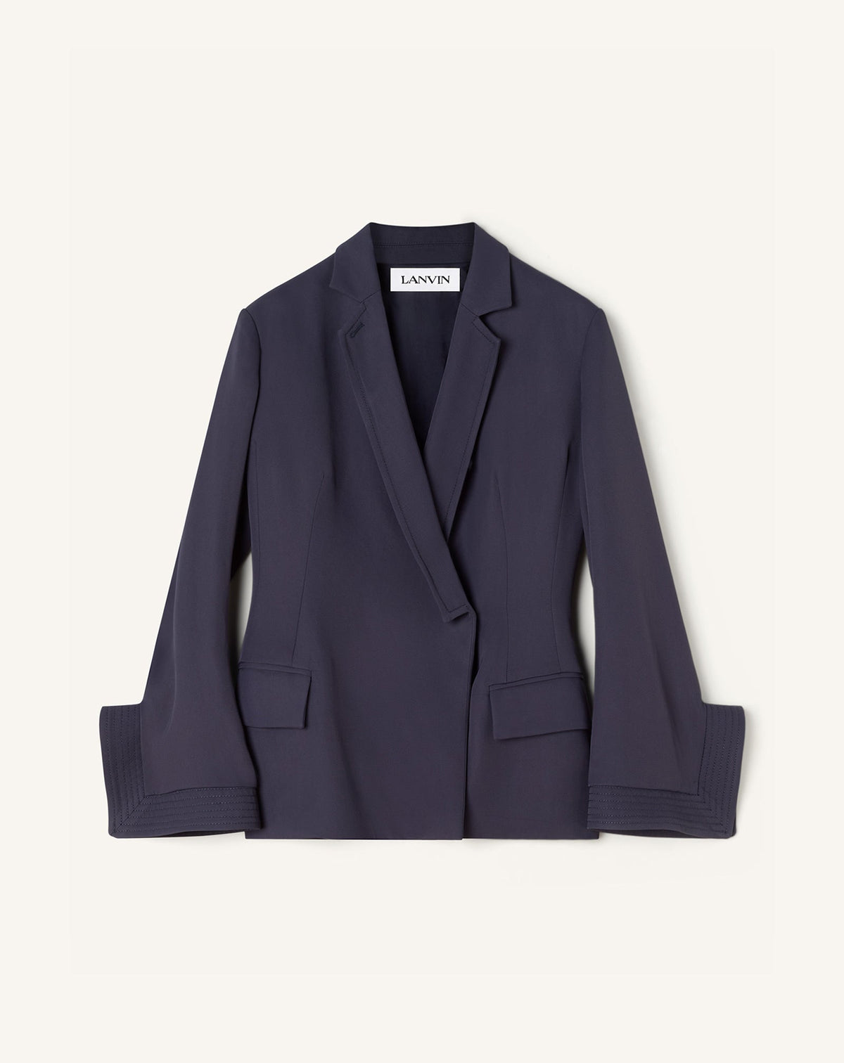 Veste Croisée En Twill Blue
