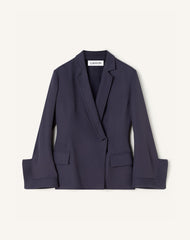 Veste Croisée En Twill Blue