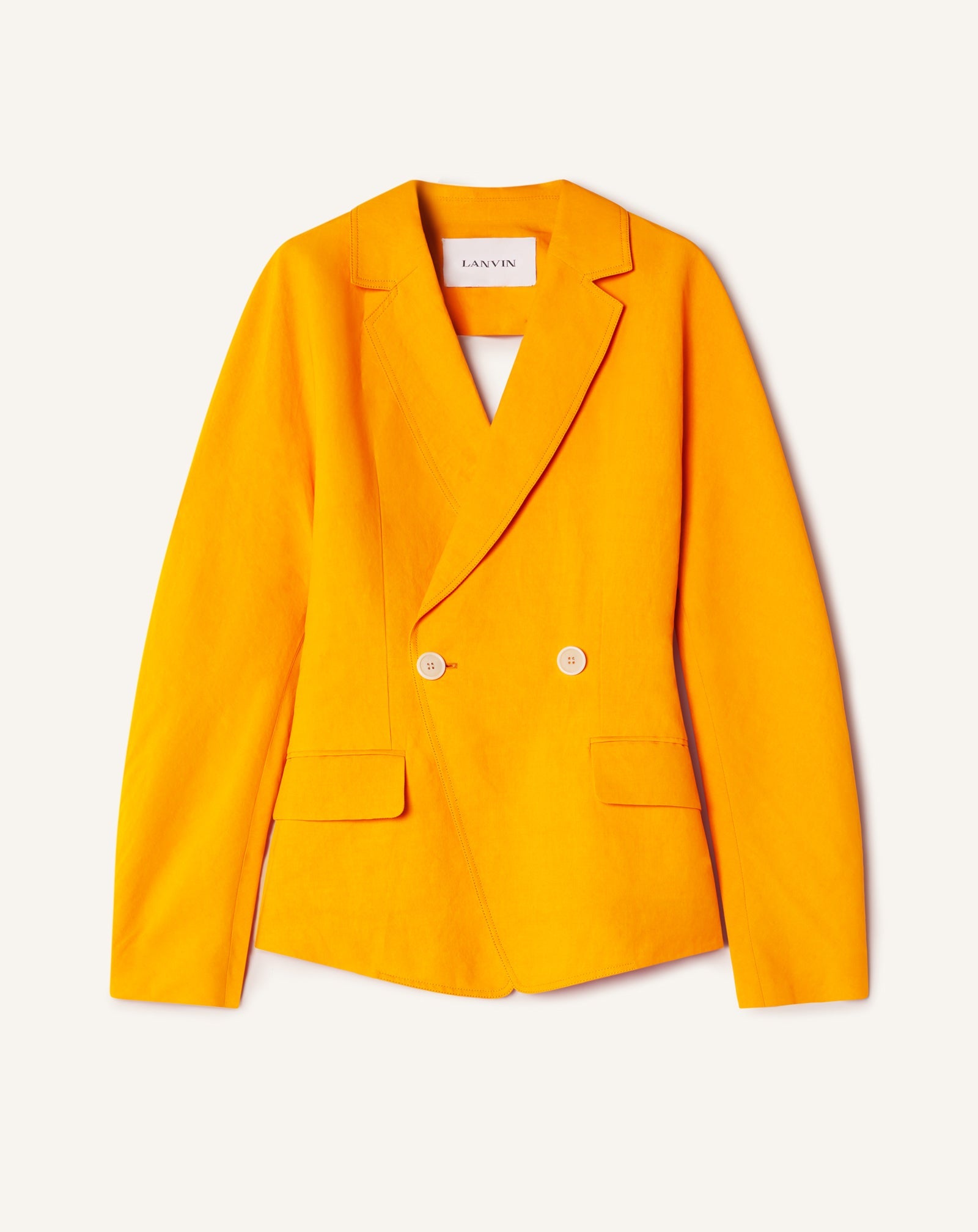 Veste Dos Nu En Papier Orange
