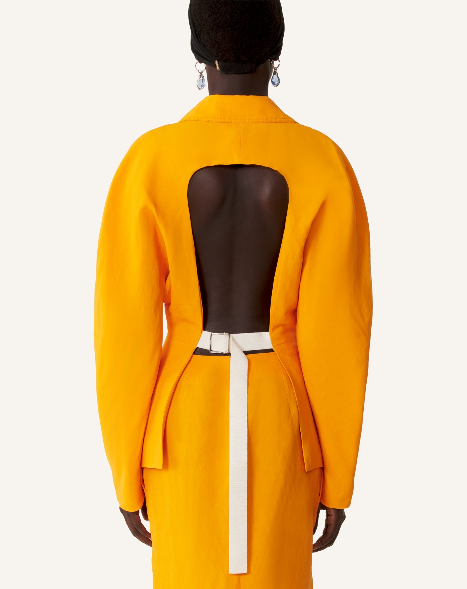 Veste Dos Nu En Papier Orange