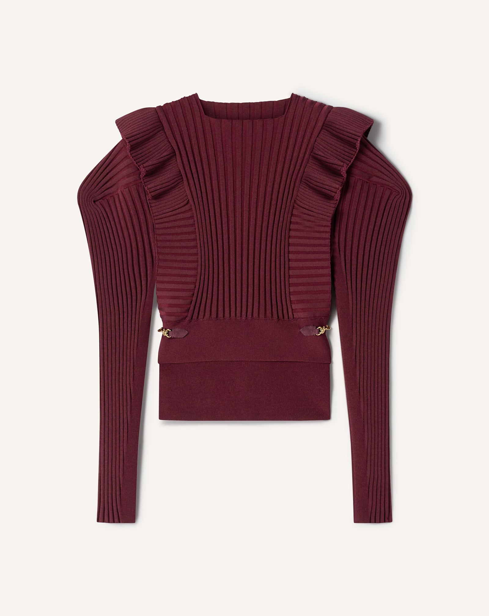 Pull À Plastron En Viscose Red