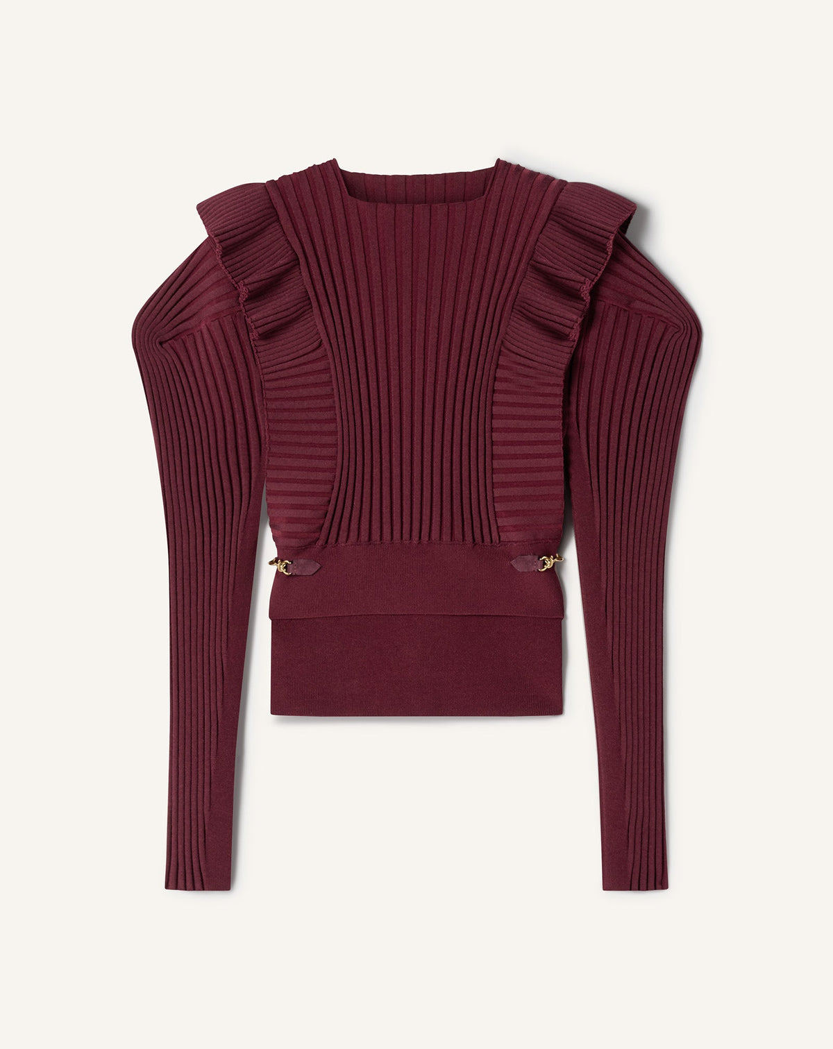 Pull À Plastron En Viscose Red
