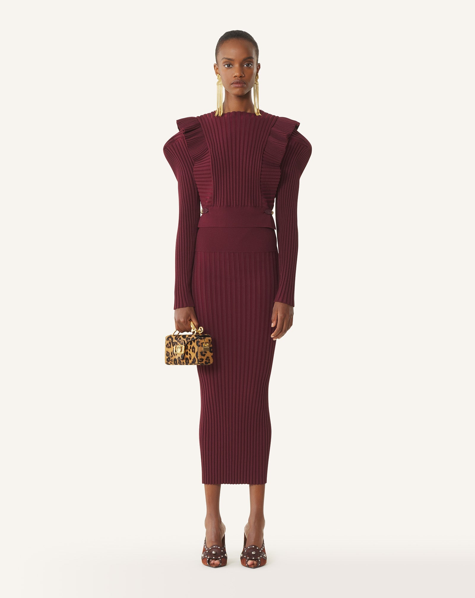 Pull À Plastron En Viscose Red