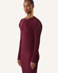 Pull À Plastron En Viscose Red