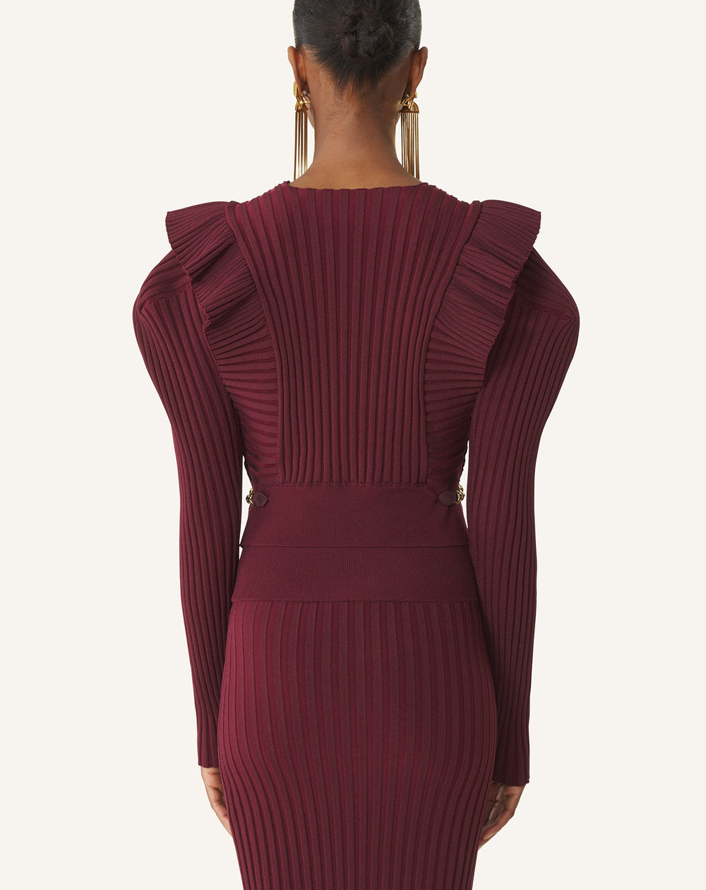 Pull À Plastron En Viscose Red