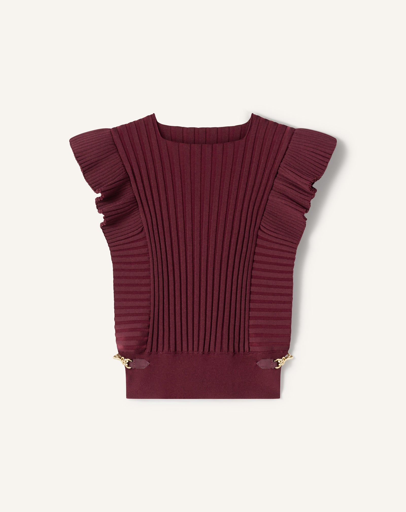 Pull À Plastron En Viscose Red