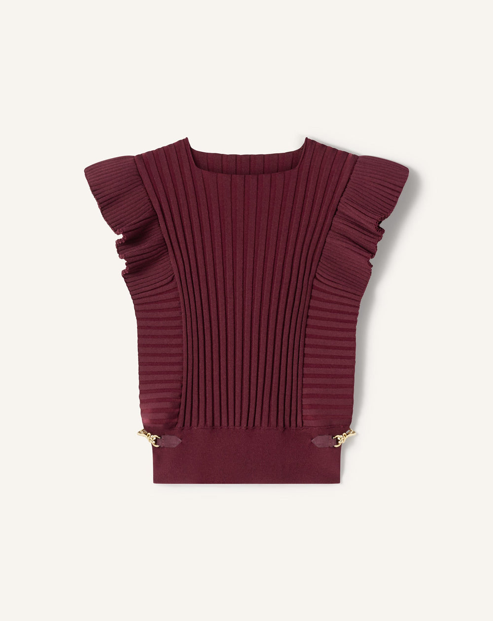 Pull À Plastron En Viscose Red