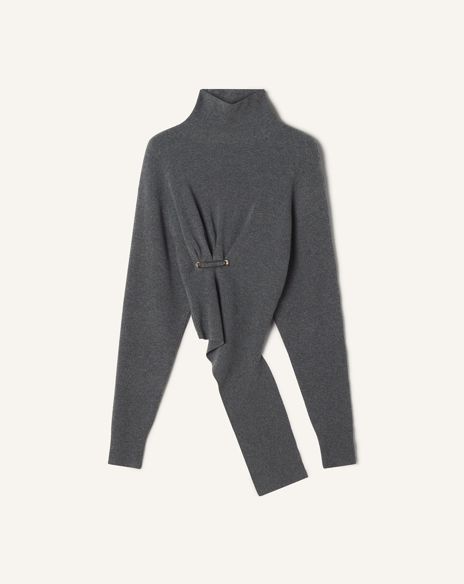 Grey Wool And Cashmere Sweater