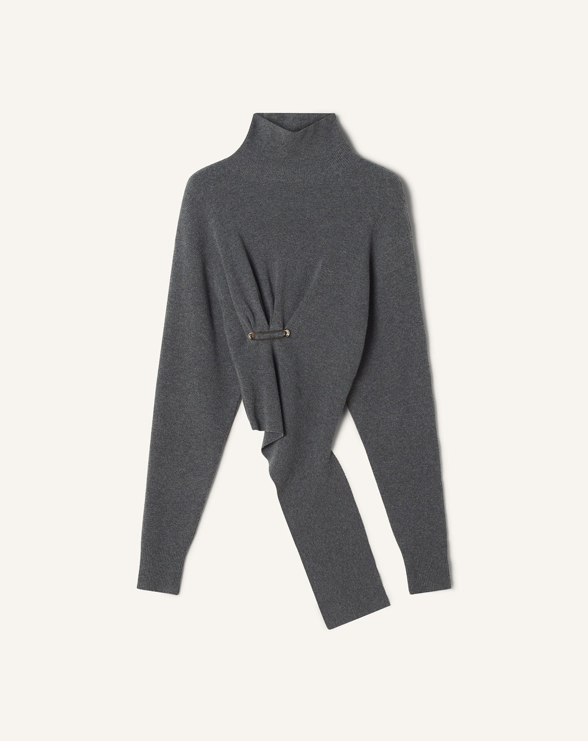 Grey Wool And Cashmere Sweater