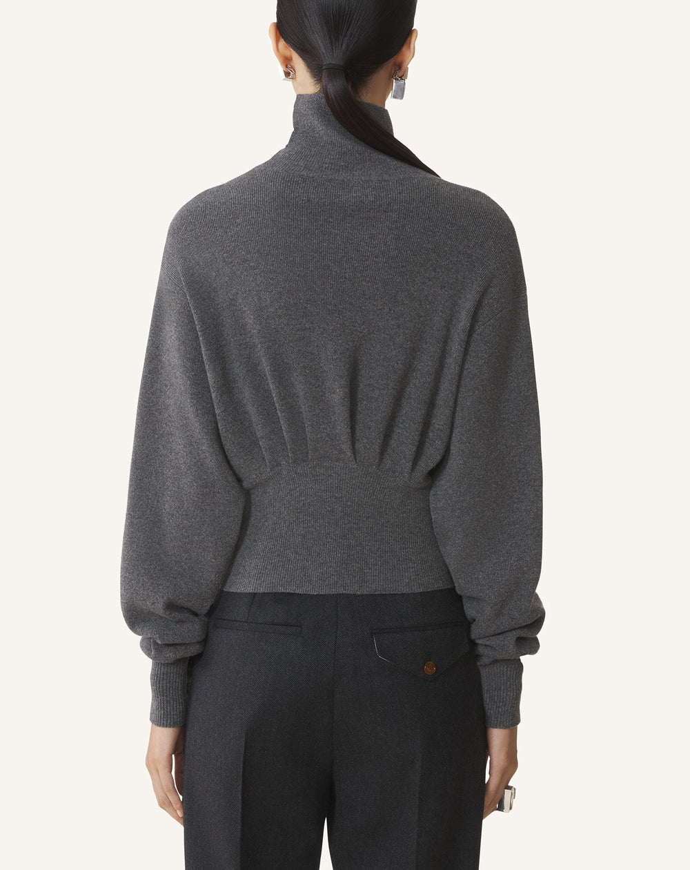 Grey Wool And Cashmere Sweater