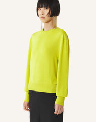 Pull T-shirt Détail Gros Grain En Laine Green