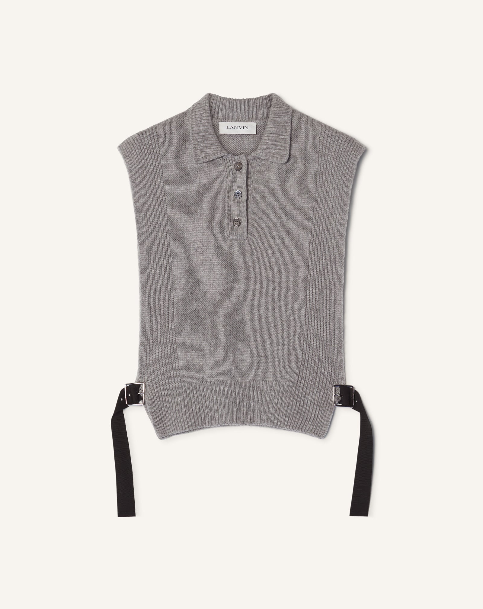 Pull Sans Manches En Cachemire Black