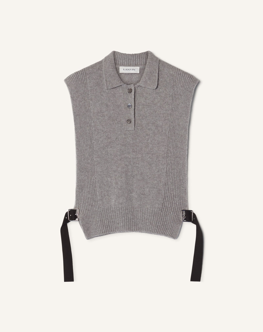 Pull Sans Manches En Cachemire Black