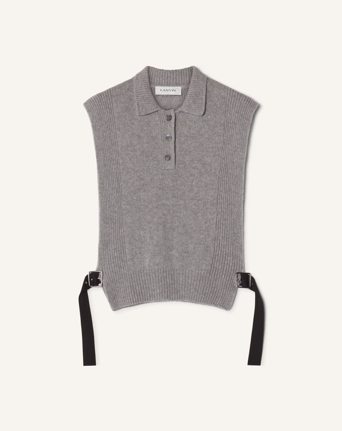 Pull Sans Manches En Cachemire Black