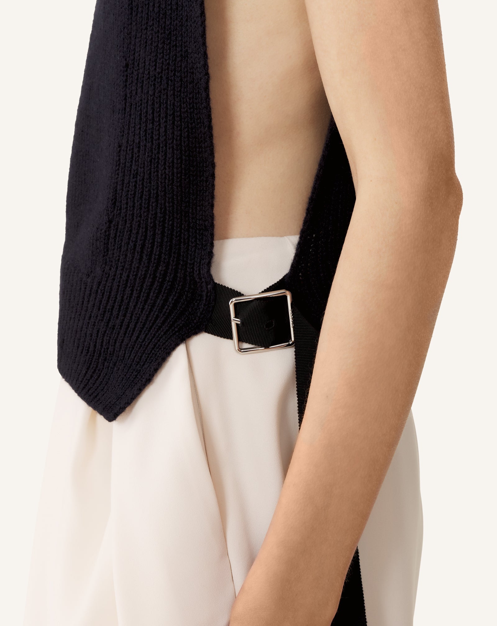 Pull Sans Manches En Cachemire Blue