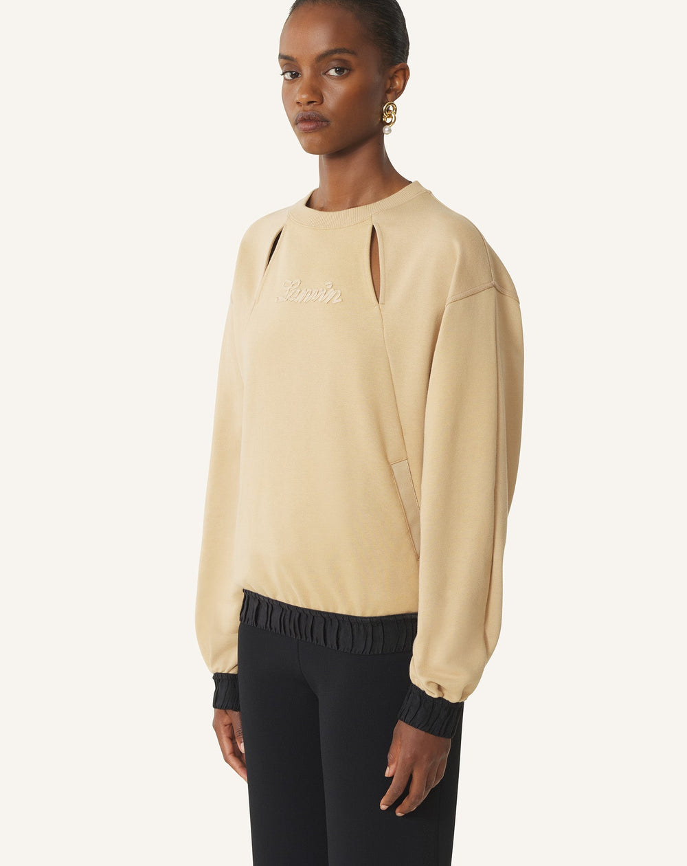 Sweatshirt Ruban Lanvin Beige