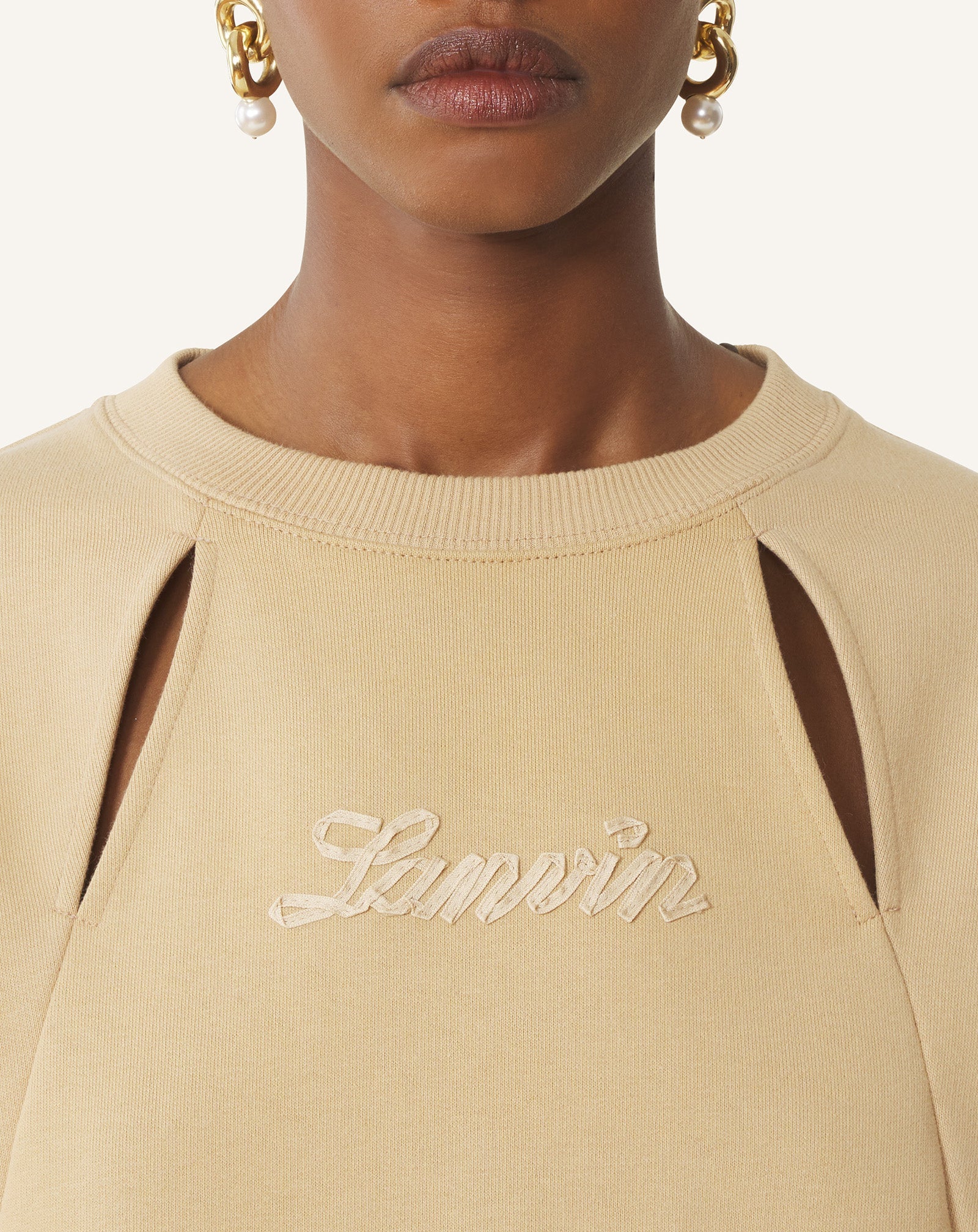 Sweatshirt Ruban Lanvin Beige