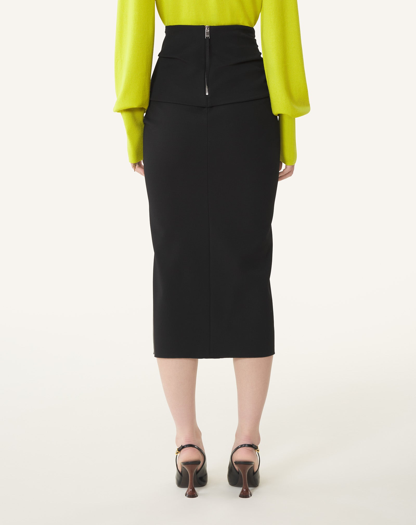 Jupe Midi En Jersey Black