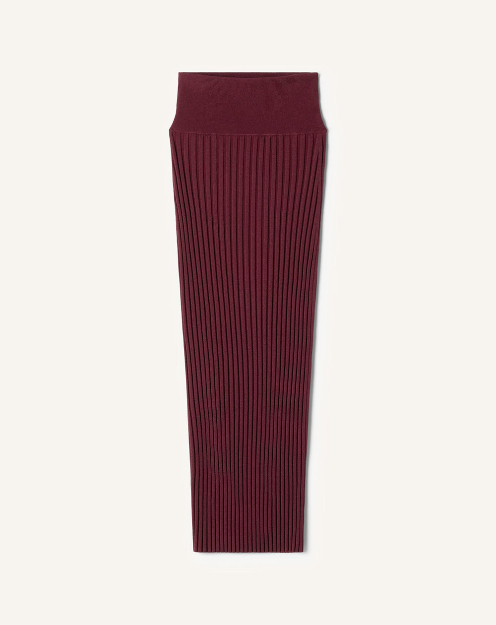Jupe Midi En Viscose Red