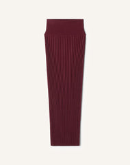 Jupe Midi En Viscose Red