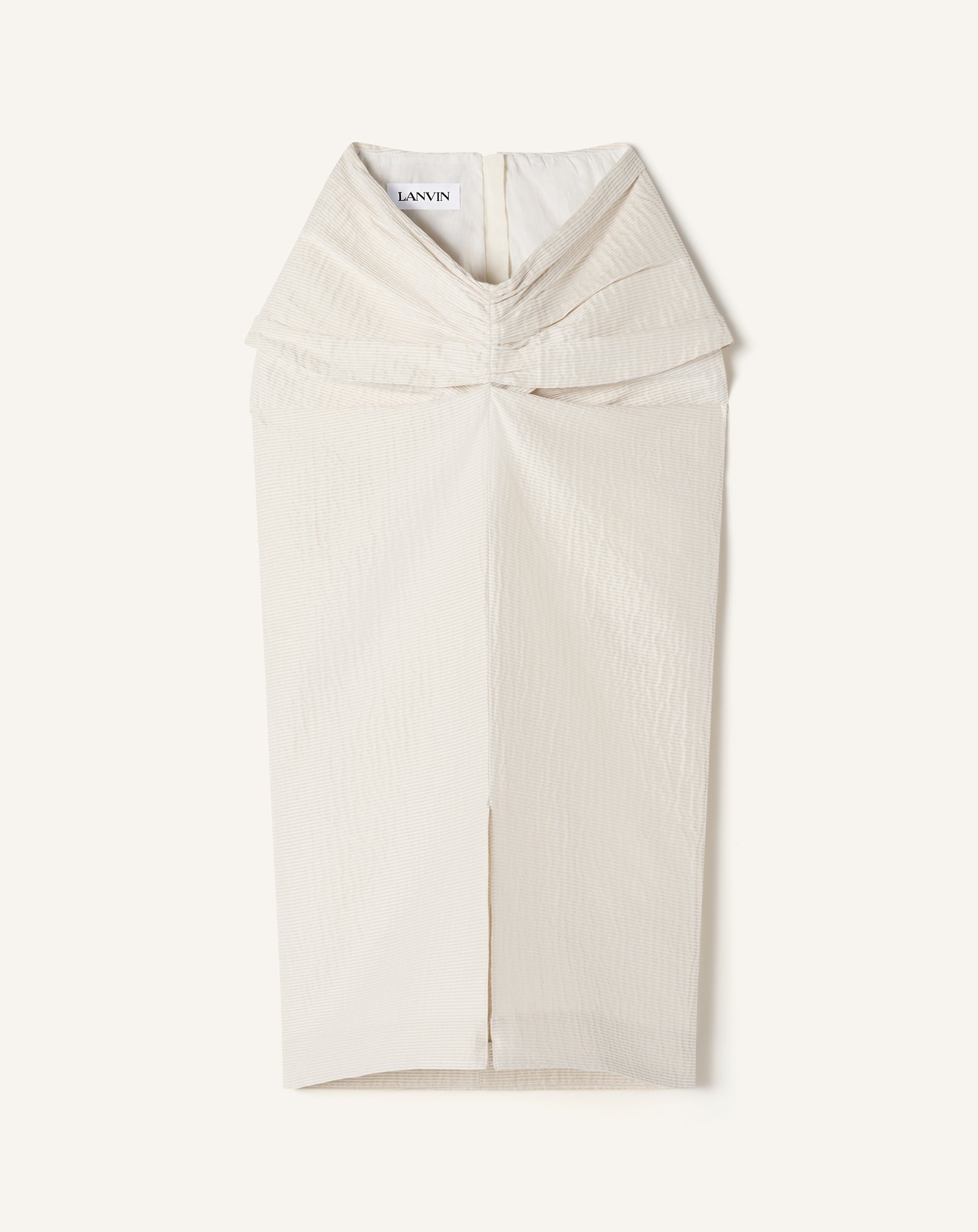 Jupe Midi En Jacquard White