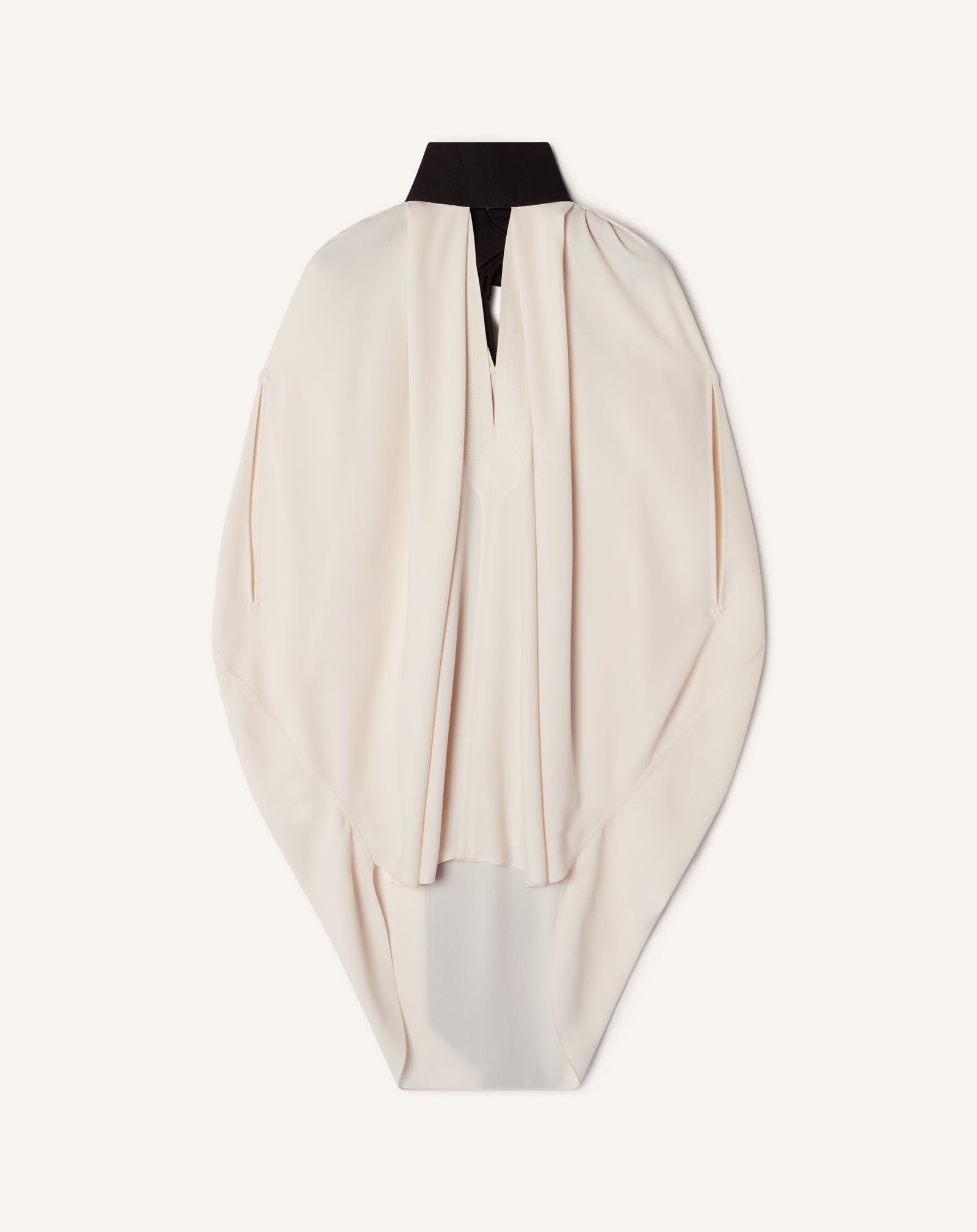 Haut Ample À Nœud En Crêpe White
