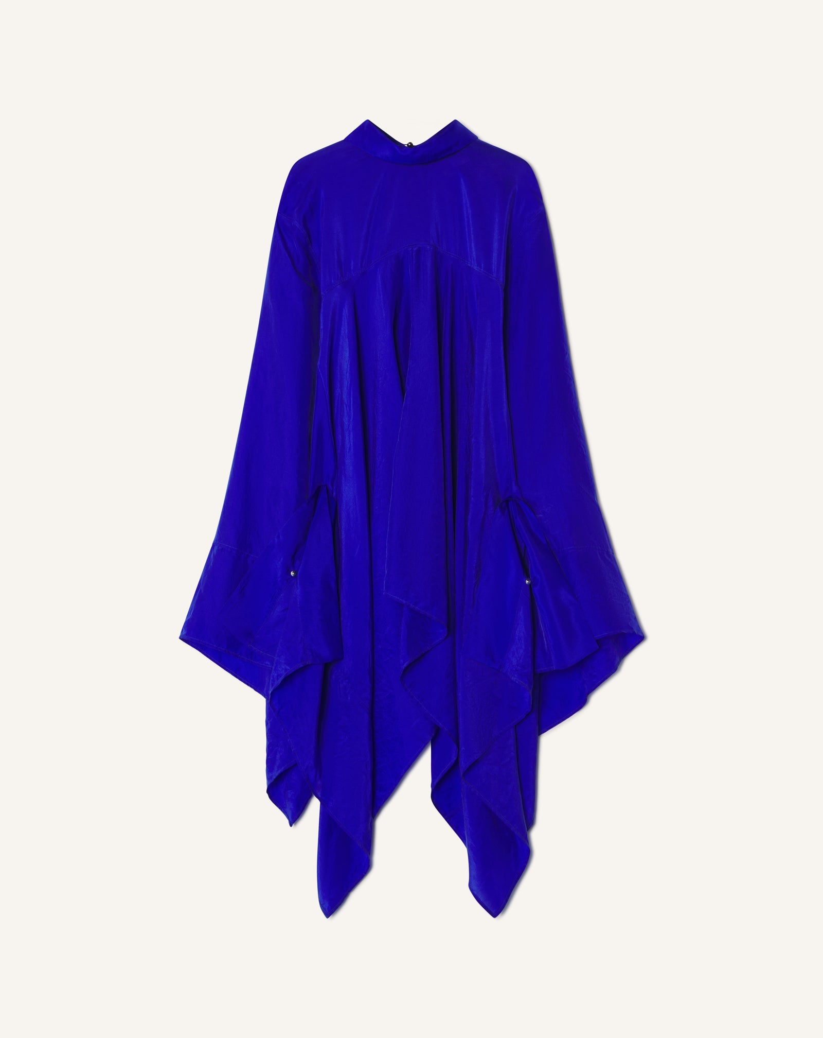 Haut Ample En Soie Blue