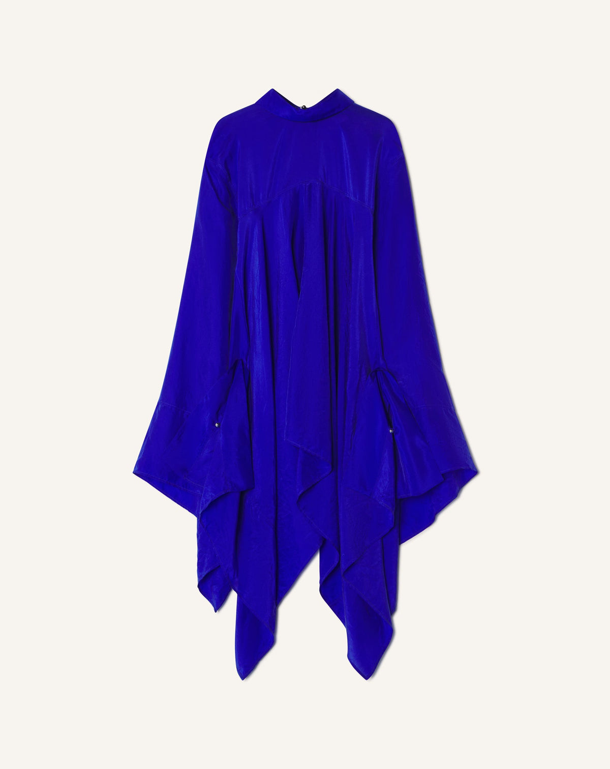 Haut Ample En Soie Blue