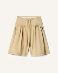 Bermuda En Coton Beige