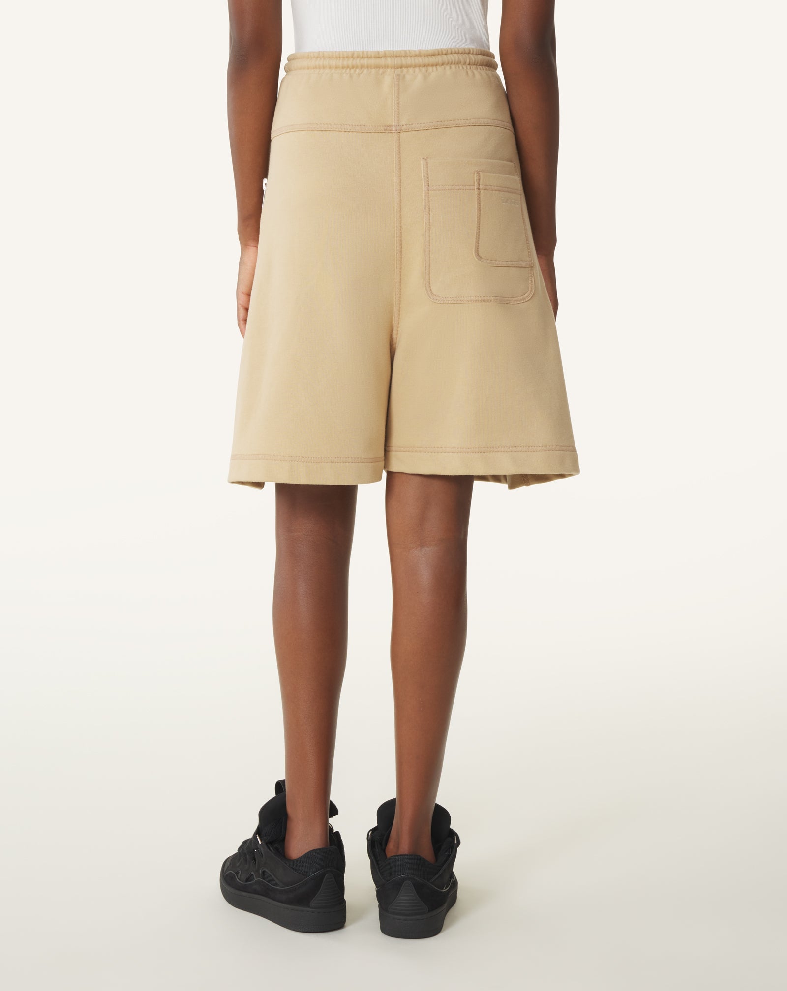 Bermuda En Coton Beige